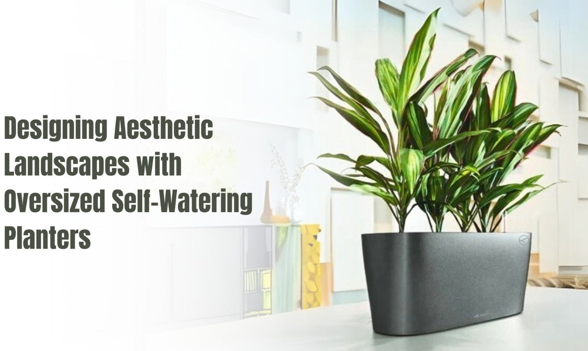 Designing Aesthetic Landscapes with Oversized Self-Watering Planters