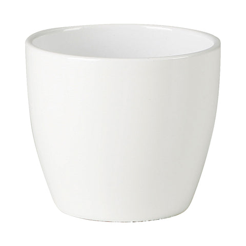 White Indoor Ceramic Cover Pot Alska weiss (920)
