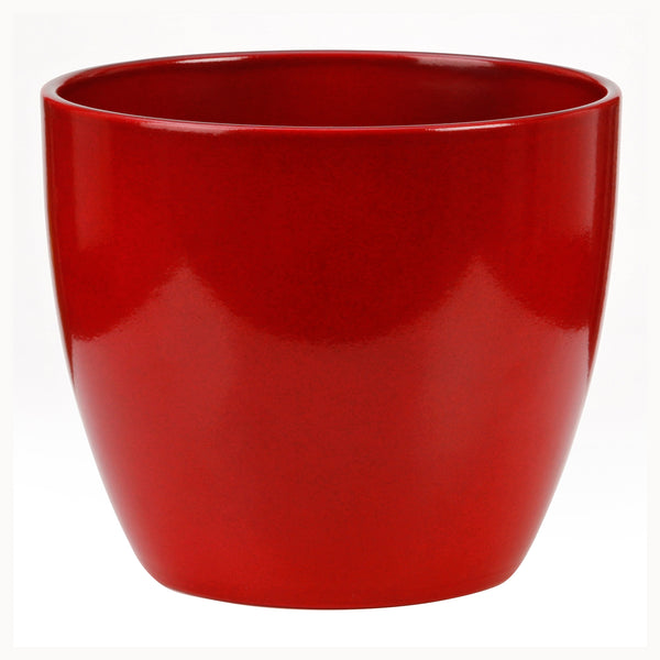 red indoor plant pots Red Indoor Ceramic Cover Pot Energy Red ( 920) – Green Carpet