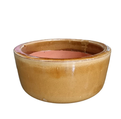 Ceramic Bowl Glazed  Brown