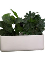 White Rectangular Fibre Planter DRCT 02