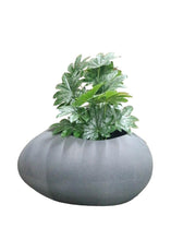 Light Grey Fibre Planter Flow Stony Grey  280