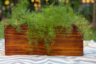 Wooden Rectangle Floor  Planter