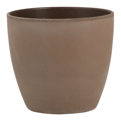 Chocolate Indoor Ceramic Cover Pot Earth (920)