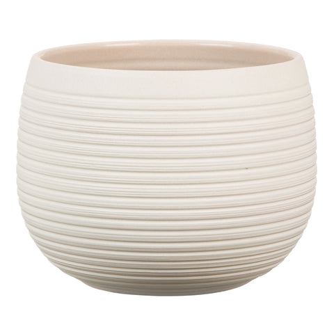 Ceramic Pot Cream Stone (744)