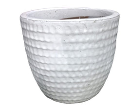 Ceramic Pot White  (1096)