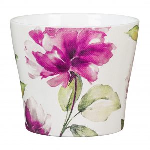 Ceramic  Pot Burgundy (808)