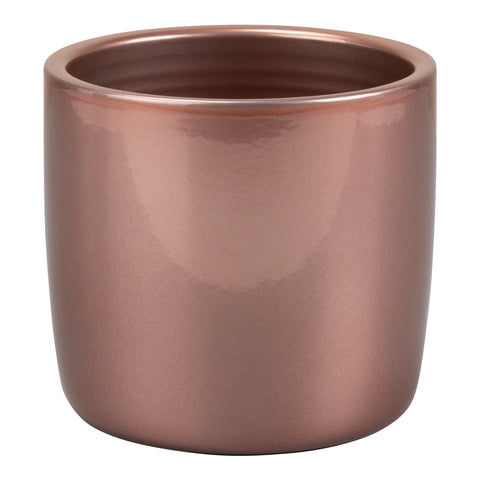 Copper Indoor Ceramic Cover  Pot Brilliant Copper (900)