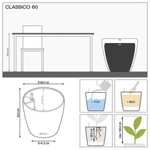 Lechuza ClassicoLS 60 White Self-Watering Planter