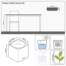 Lechuza Green Wall Home Kit (White) Self Watering Planter