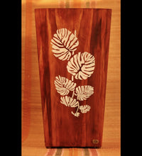 Wooden Cubico Flower Printed  Floor Planters