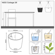 Lechuza Nido White Self - Watering  Planter