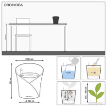 Lechuza Orchidea Charcoal Self-Watering Planter