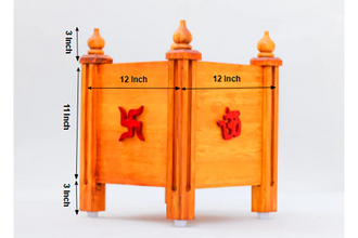 Wooden Floor  Tulsi Planter