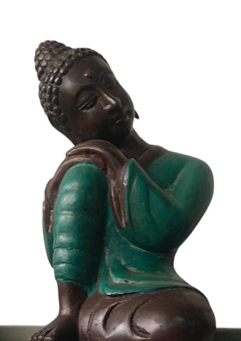 Black Brass Indonesia Buddha Statue