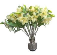 Artificial Lily Yellow Flowers