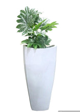 Wave Light Grey Fibre Pot