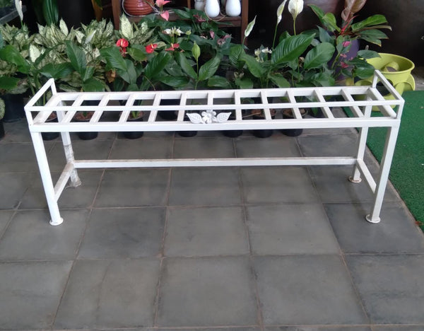 One Step White Heavy Duty Iron Stand – Green Carpet