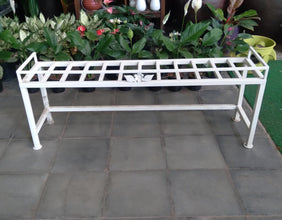 One Step White Heavy Duty Iron Stand