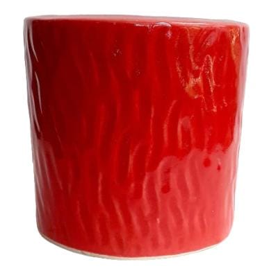 Khurja Ceramic Cylinder Red Pot