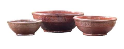 Ceramic Bowl Copper Red 8346