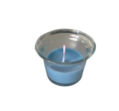 Scented Blue Wax Candle