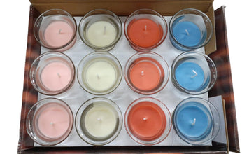 Scented White Wax Candle