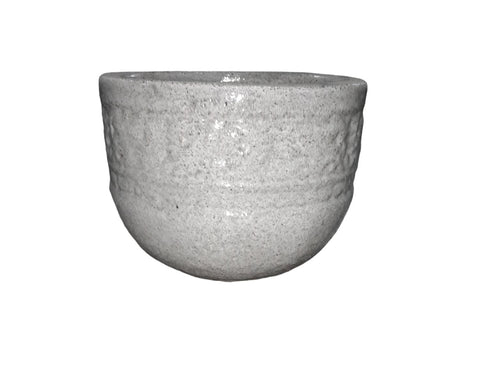 Ceramic White Stone Finish Pot