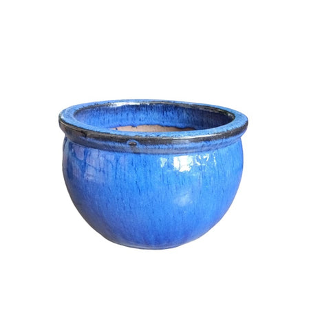 Ceramic Bowl Glazed  Blue
