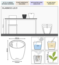 Lechuza ClassicoLS 21 Red Self-Watering Planter