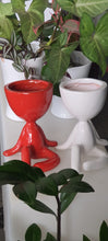 Resin Red Yoga Planter 105