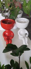 Resin Red Yoga Planter 105