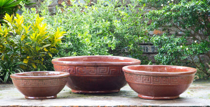 Ceramic Bowl Copper Red 8346