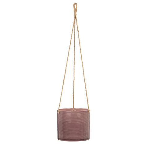 Ceramic Indoor Hanging Planter 429 Aubergine