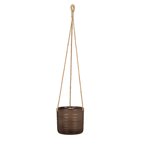 Ceramic Indoor Hanging Planter 450 Dark Oak