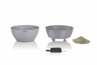 Lechuza Cubeto 40 Grey Self-Watering Planter