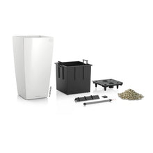 Lechuza CubicoLS 40 White Self-Watering Planter