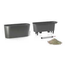 Lechuza Delta 10 Charcoal Self-Watering Planter