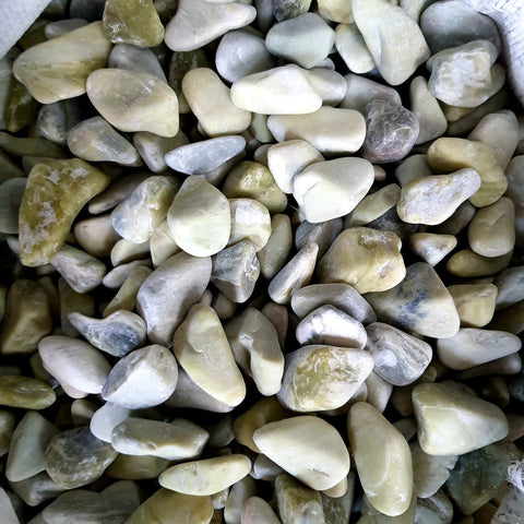 Lemon Yellow Natural Tumbled Stone  Pebbles