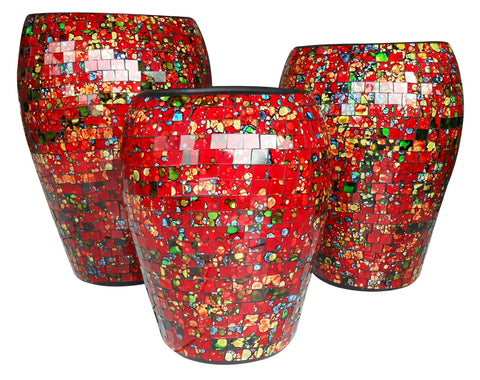 MOST228 - Set of 3 Mosaic Classic Vase
