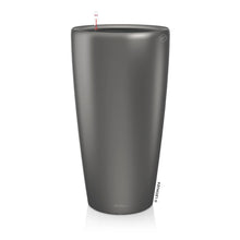 Lechuza RondoLS 40 Charcoal Self-Watering Planter