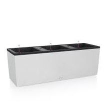 Lechuza Trio 40 White Rectangular Planter