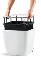 Lechuza QuadroLS 50 White Self-Watering Planter